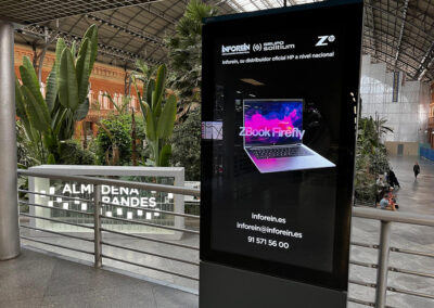 Inforein y HP en la estación de Atocha de Madrid