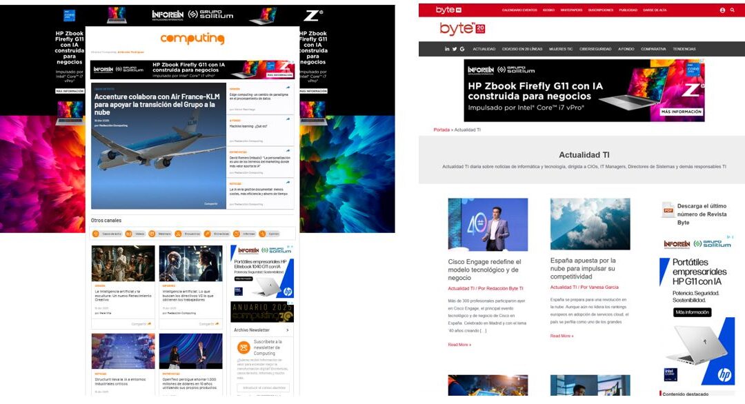 Inforein-HP en medios tecnológicos digitales